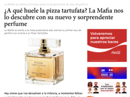 perfume la mafia se sienta a la mesa. acción creada `por Alfredo Cortés