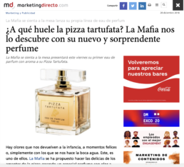 perfume la mafia se sienta a la mesa. acción creada `por Alfredo Cortés